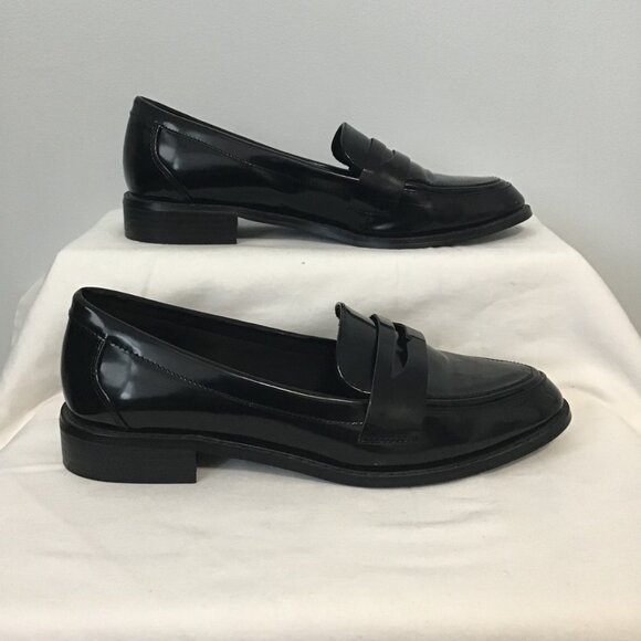 Asos Design Faux Patent Leather Mail Loafer Size 9 - Picture 3 of 11